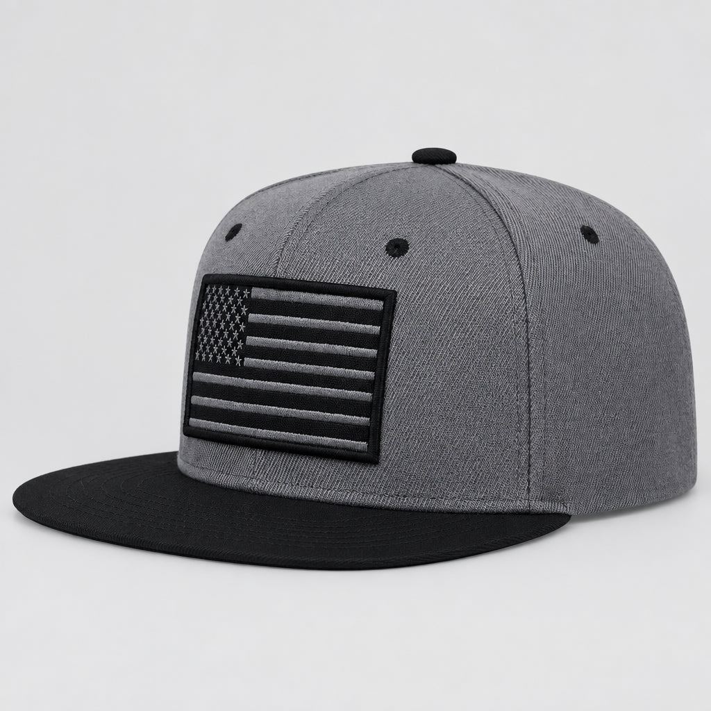 American Flag Embroidery Baseball Cap Hip-Hop Style, Adjustable, Unisex