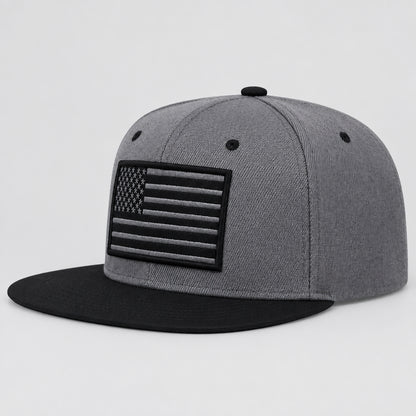 American Flag Embroidery Baseball Cap Hip-Hop Style, Adjustable, Unisex
