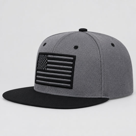 American Flag Embroidery Baseball Cap Hip-Hop Style, Adjustable, Unisex