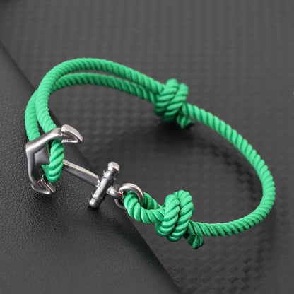 Anchor Rope Bracelet – Adjustable, 3 mm, 7 Colors