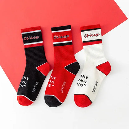 Crew Socks – Lettering & Solid Styles, Cotton Blend