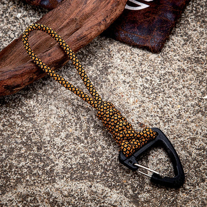 Heavy duty paracord keychain, wrist accessory and safety backpack deideas