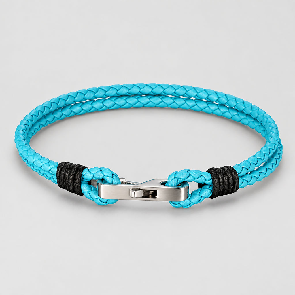 Leather Cord Bracelet – 3 mm, Square Magnetic Clasp