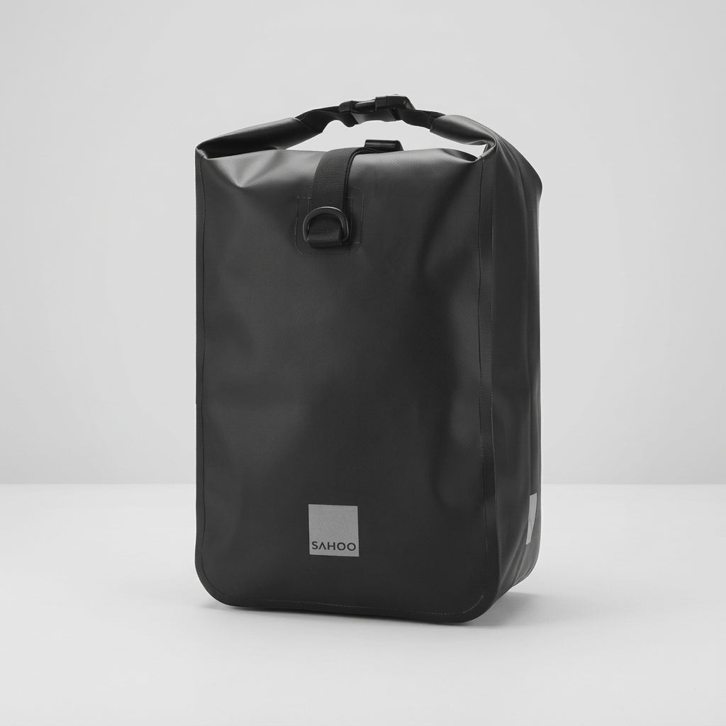Waterproof Bike Rear Pannier Bag  10L Large Capacity with Reflective Strips deideas