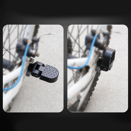 Folding rear pedals for bicycles Aluminum alloy non-slip footrests with quick release deideas