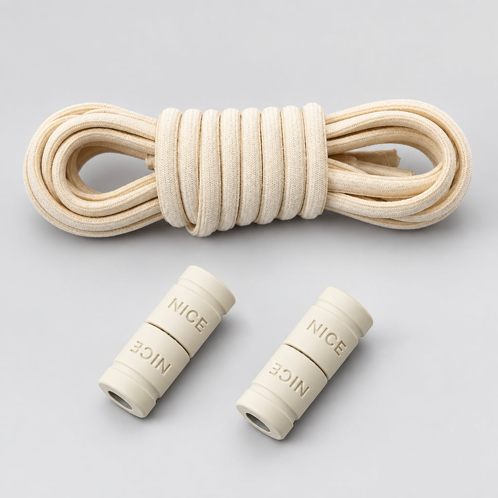 No-Tie Elastic Shoelaces with Color Buckle