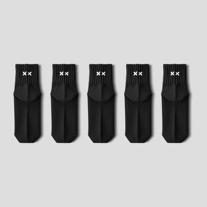 XX Embroidered Crew Socks – 4- or 5-Pair Packs