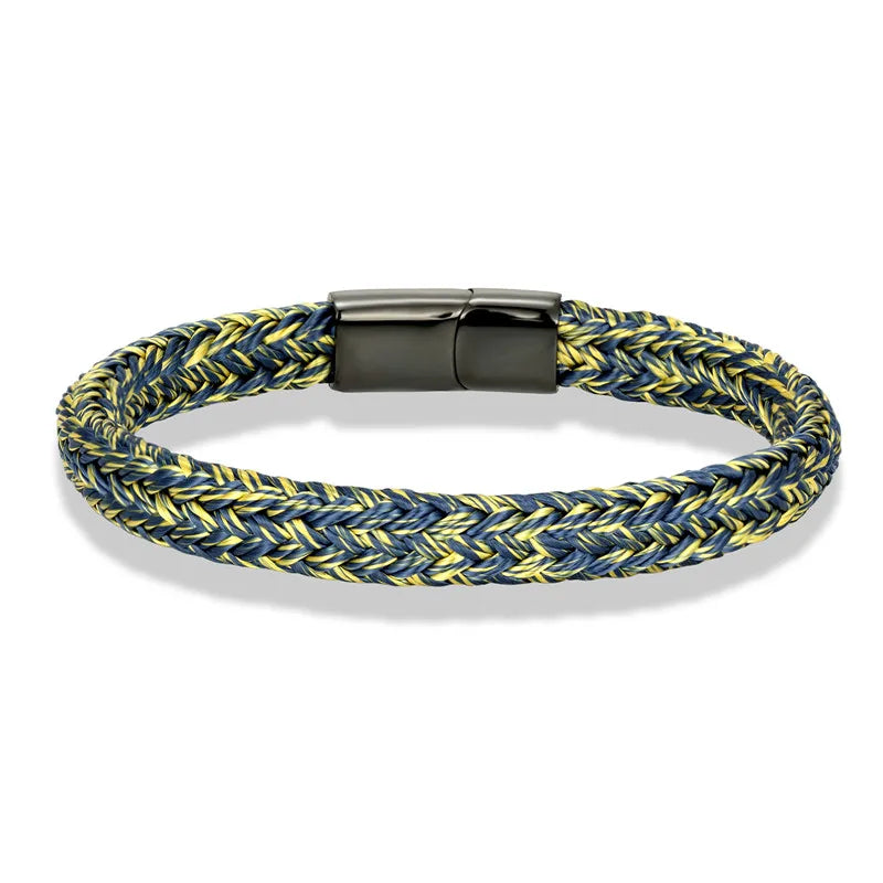 Braided Rope Bracelet – Captain’s Knot, 10 Colors, 19–23 cm