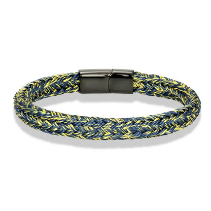 Braided Rope Bracelet – Captain’s Knot, 10 Colors, 19–23 cm