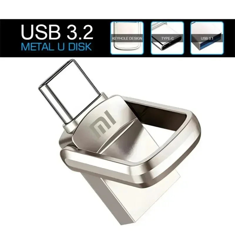 Xiaomi USB Flash Drive 1TB 2TB USB 3.0 High Speed Car Electronic Accessory Adapter Plug Play Video Large Storage Flash Drive deideas