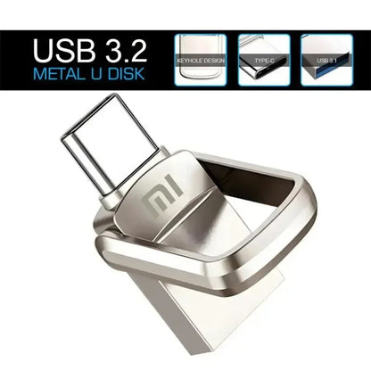 Xiaomi USB Flash Drive 1TB 2TB USB 3.0 High Speed Car Electronic Accessory Adapter Plug Play Video Large Storage Flash Drive deideas