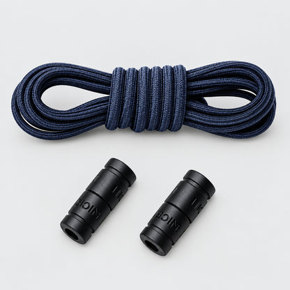 No-Tie Elastic Shoelaces with Color Buckle