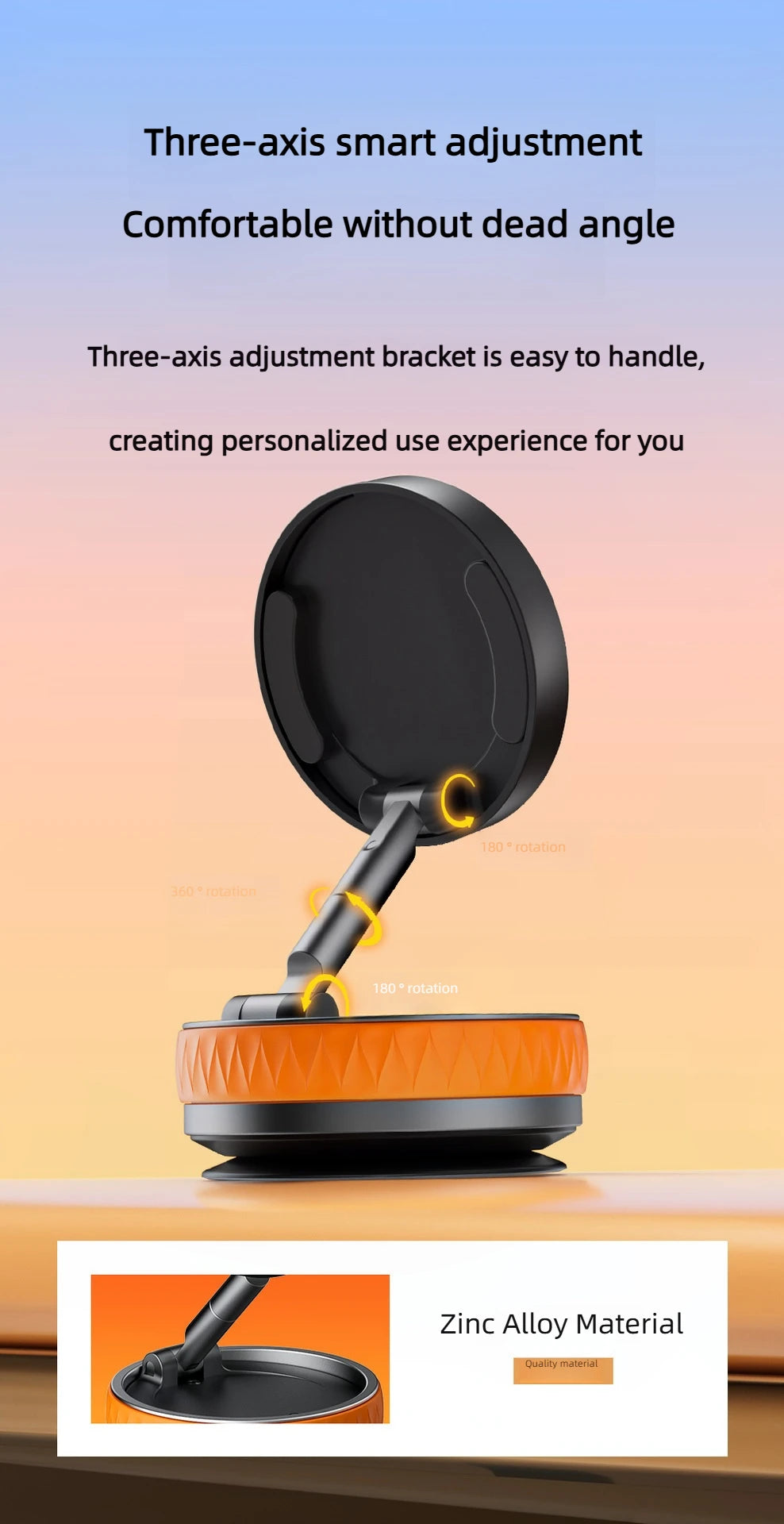 Foldable Magnetic Phone Holder – Suction Base, 3 Colors