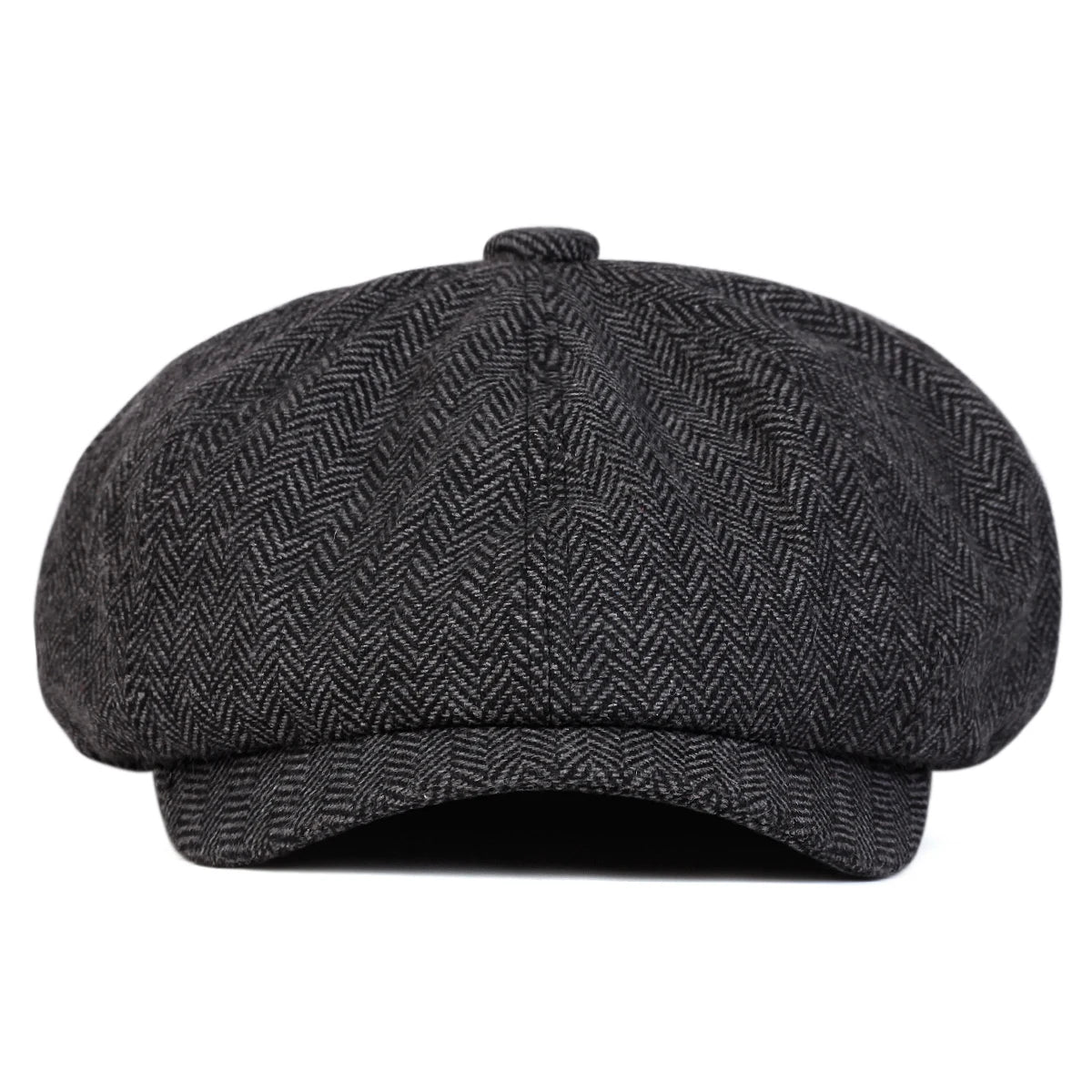 Herringbone Newsboy Cap Retro Painter's Beret, Unisex