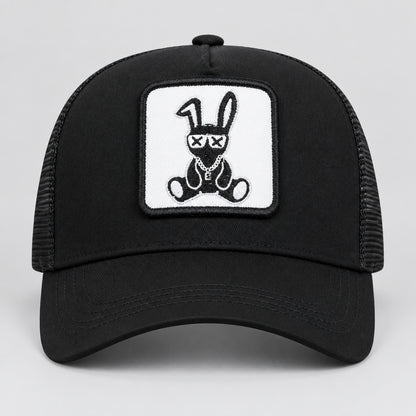 Bad Bunny Embroidered Trucker Cap – Adjustable Mesh Hat