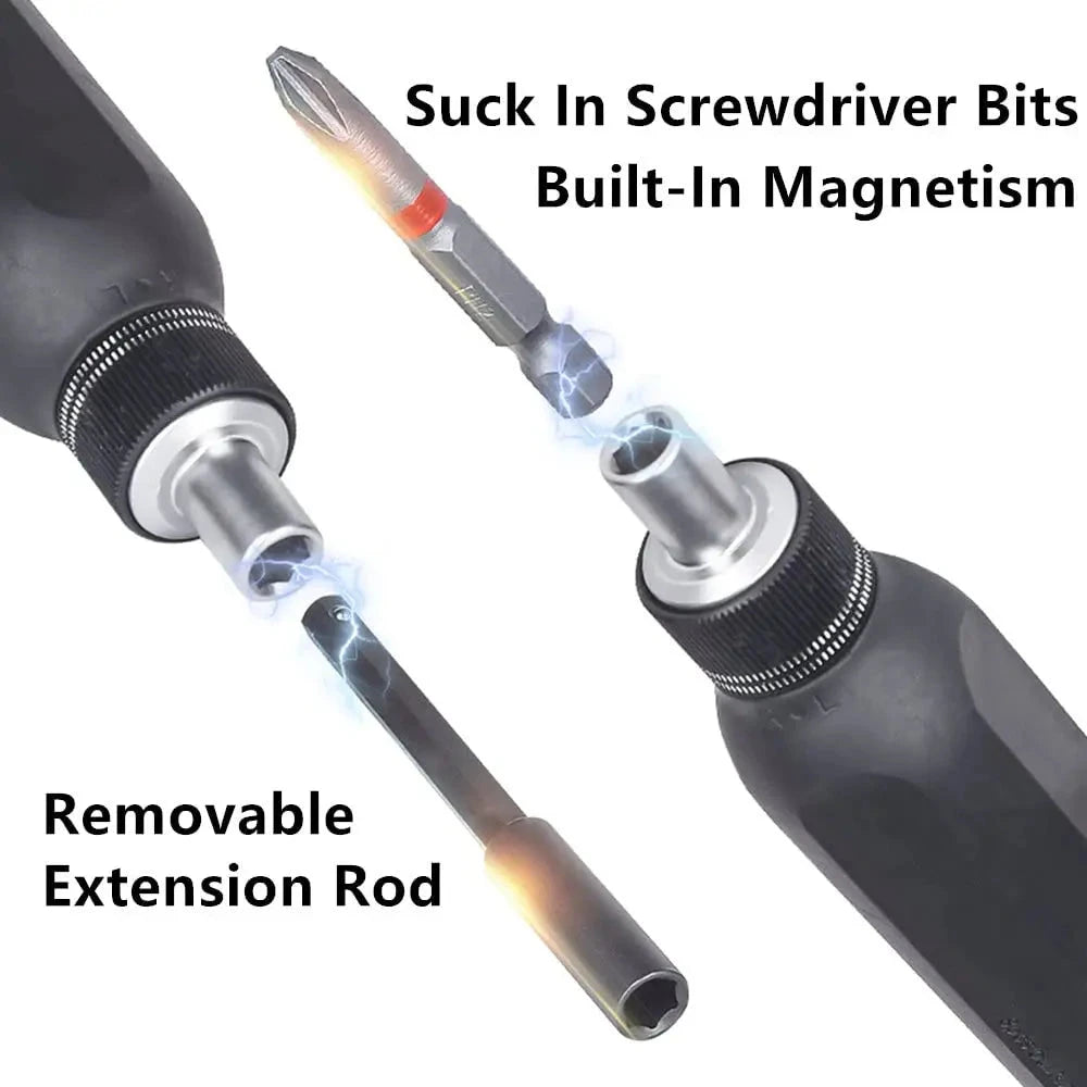 Ratchet precision screwdriver with Phillips Torx magnetic drill bit deideas
