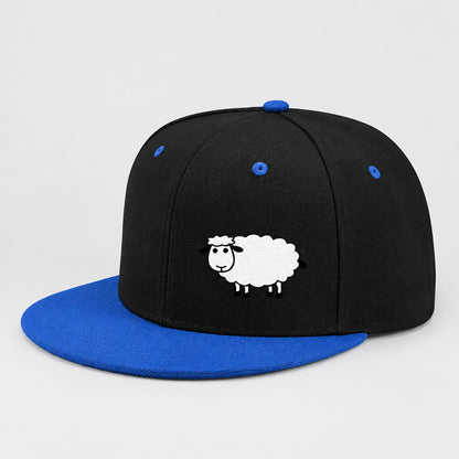 Sheep Graphic Baseball Cap – Adjustable Flat Brim Hat