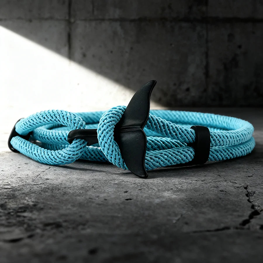 Whale Tail Rope Bracelet – Double Cord, 11 Colors