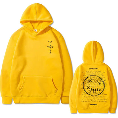 Face Graphic Pullover Hoodie – 12 Colors