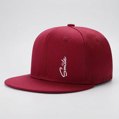 Smile Flat-Brim Cap – Bloom, 15 Colors