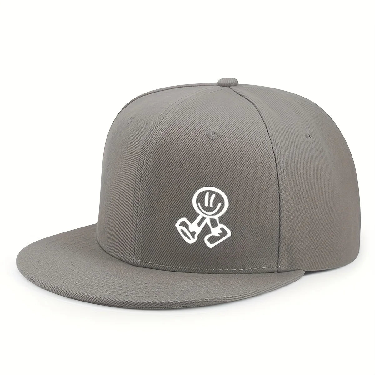Smiling Character Flat-Brim Cap – Horizon, 16 Colors