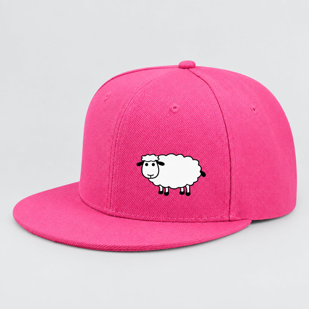 Sheep Graphic Baseball Cap – Adjustable Flat Brim Hat