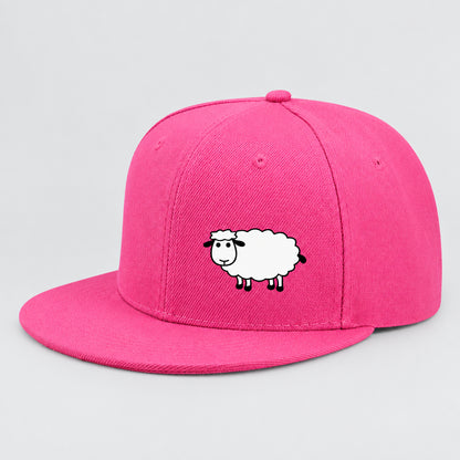 Sheep Graphic Baseball Cap – Adjustable Flat Brim Hat