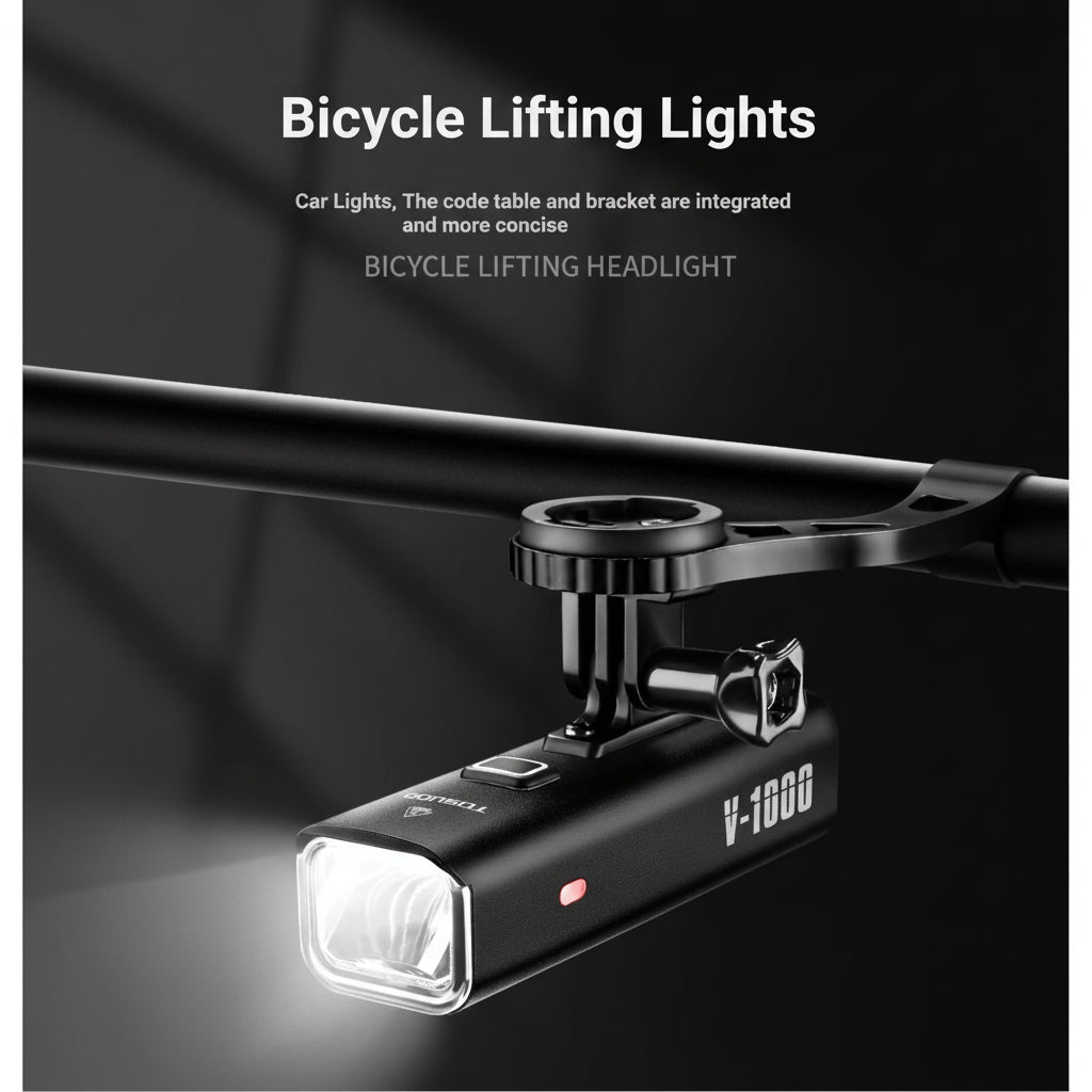 Rechargeable Bike Light - Up to 1500 Lumens, IPX6, 4800mAh, USB, 6 Models