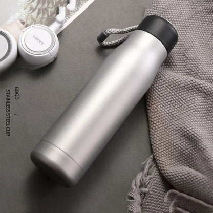 Stainless Steel Thermos Bottle – Carry Loop, 5 Colors