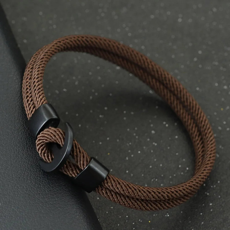 Double-Cord Rope Bracelet – Spectrum, Anchor Hook