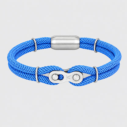 Biker Chain Magnetic Bracelet Rugged Rope & Rock Style deideas