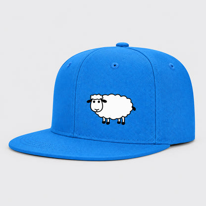 Sheep Graphic Baseball Cap – Adjustable Flat Brim Hat