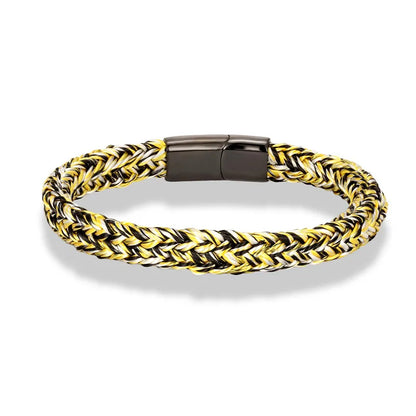 Braided Rope Bracelet – Captain’s Knot, 10 Colors, 19–23 cm