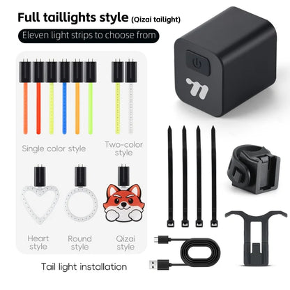 Rechargeable Bike Light – Interchangeable Shapes & Set Options