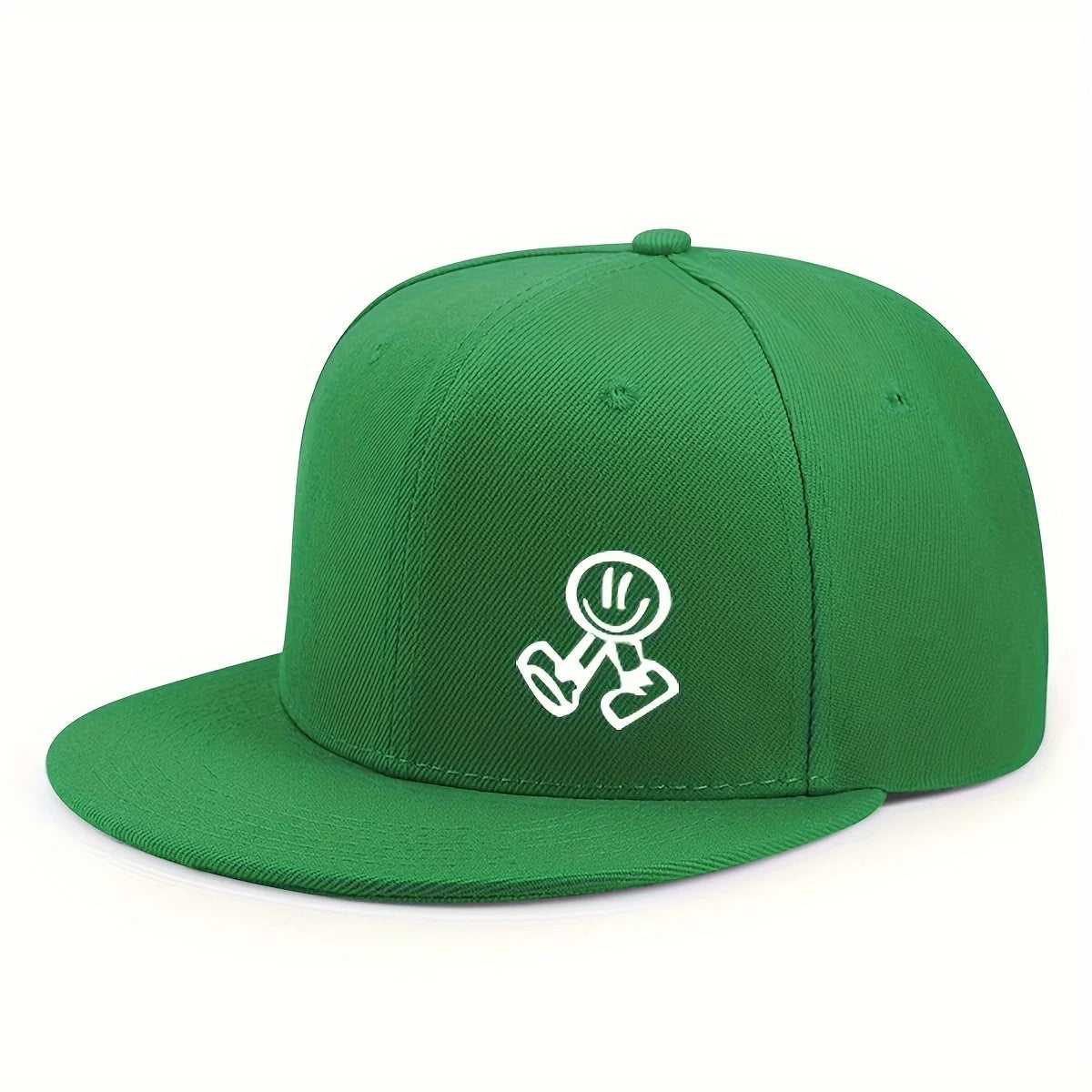 Smiling Character Flat-Brim Cap – Horizon, 16 Colors