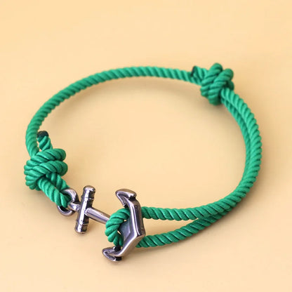 Anchor Rope Bracelet – Adjustable, 3 mm, 7 Colors