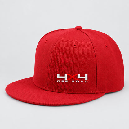 Solid Color Snapback Hat Flat Brim, Adjustable, Unisex