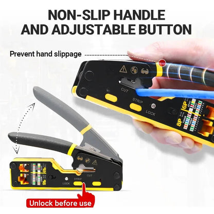 Crimping tool RJ45 network crimper - 3 in 1 modular cable deideas