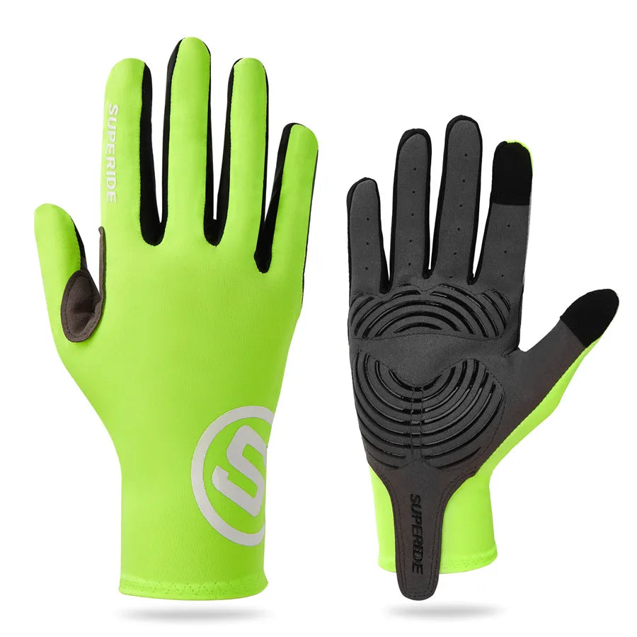 Full-Finger Cycling Gloves – Textured Palm, S–XL