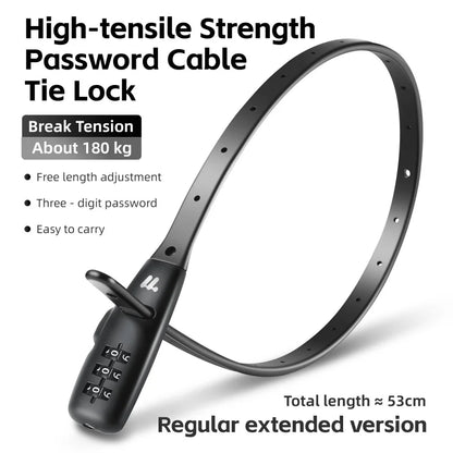 Zip-Tie Combination Lock – 3-Digit, 31 or 53 cm