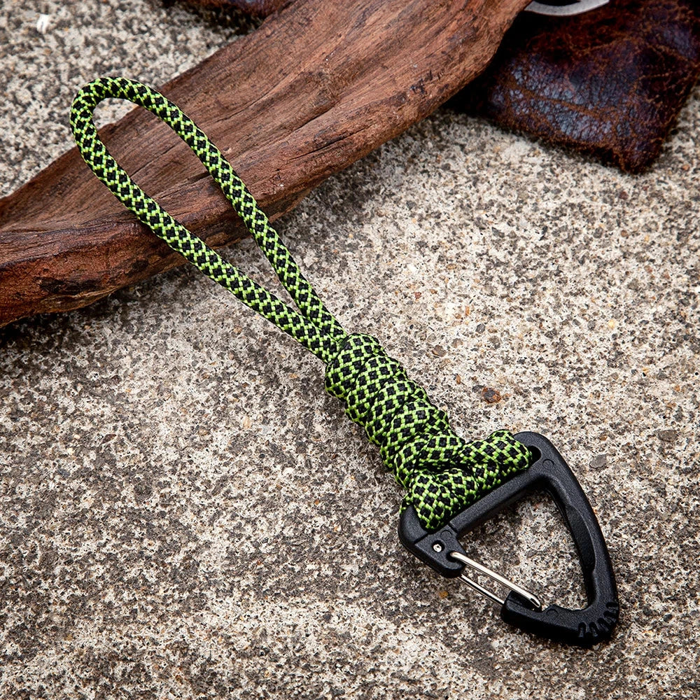 Heavy duty paracord keychain, wrist accessory and safety backpack deideas