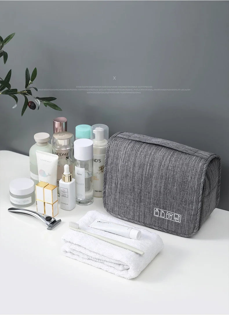Hanging Toiletry Bag – Fold-Out Organizer, 3 Colors
