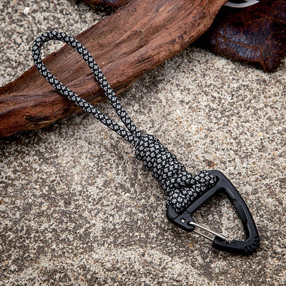 Heavy duty paracord keychain, wrist accessory and safety backpack deideas