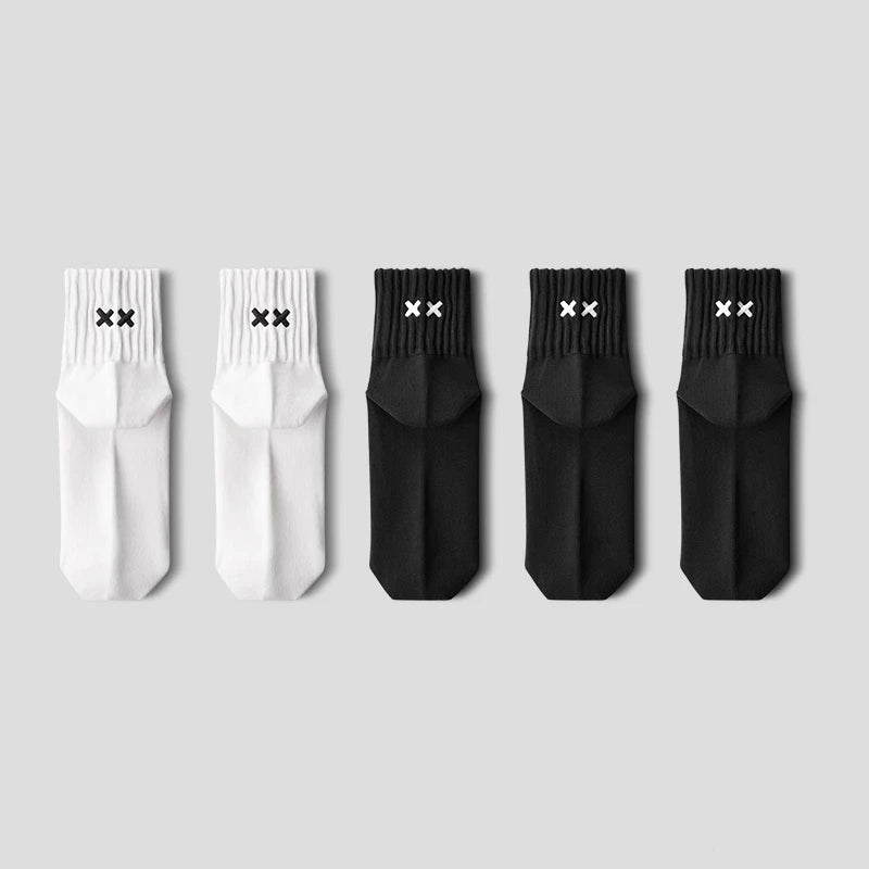 XX Embroidered Crew Socks – 4- or 5-Pair Packs
