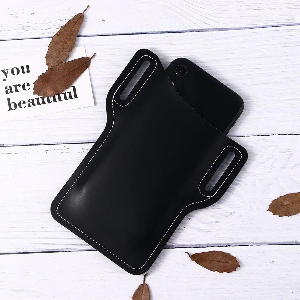 Leather Phone Holster with Belt Clip PU Leather Pouch