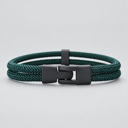 Dual Weave Bracelet Represents the double layer intertwined with style and resistance deideas