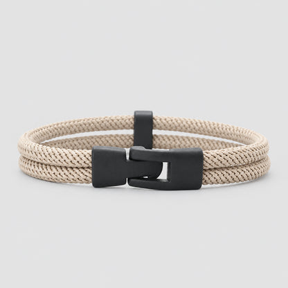 Dual Weave Bracelet Represents the double layer intertwined with style and resistance deideas