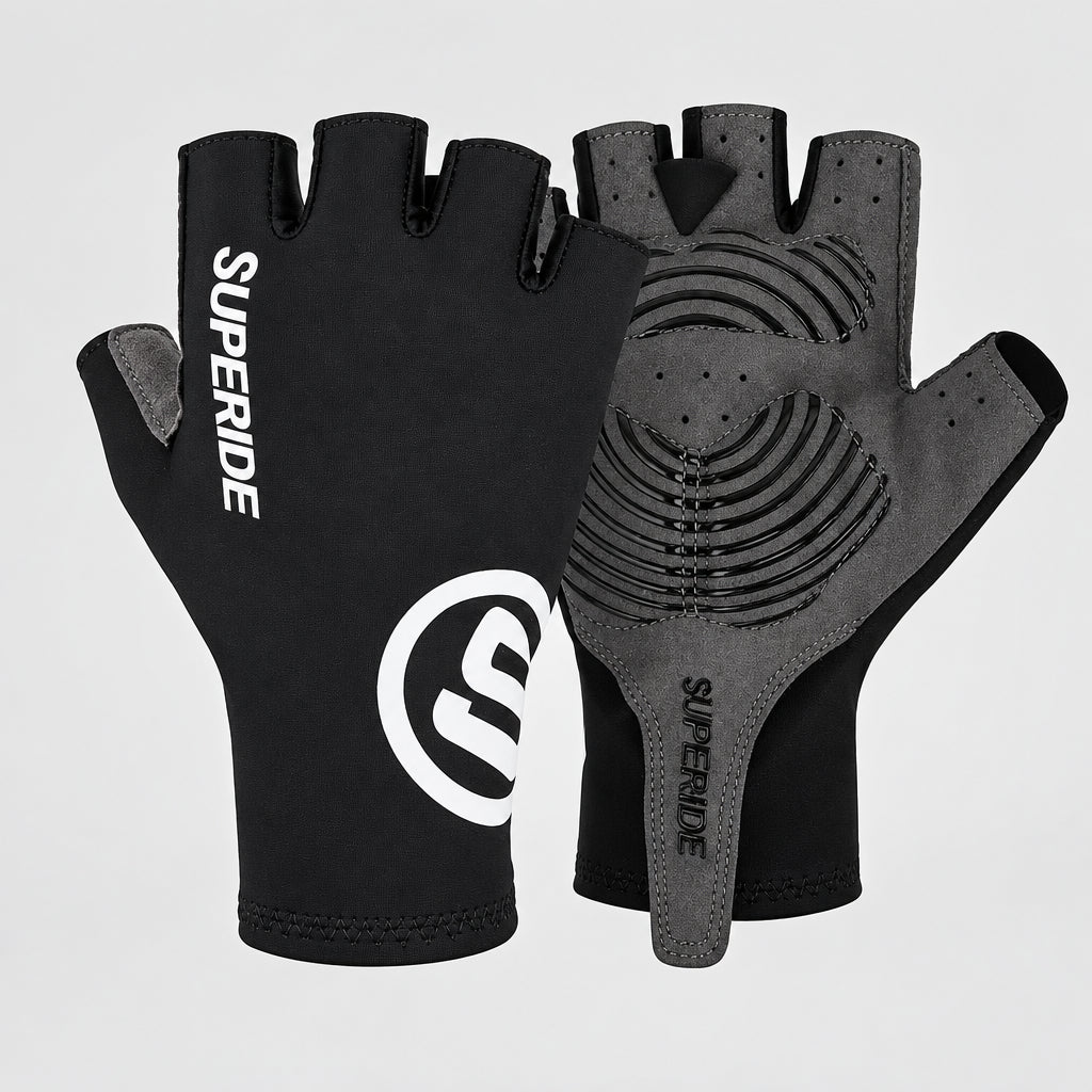 Half-Finger Cycling Gloves – Padded, Sizes S–XL