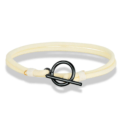 Stylish Rope Bracelet Nautical Design with Stainless Steel OT Buckle deideas