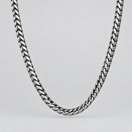 Cuban Link Chain Necklace - Stainless Steel, 6mm, 4 Lengths, Men